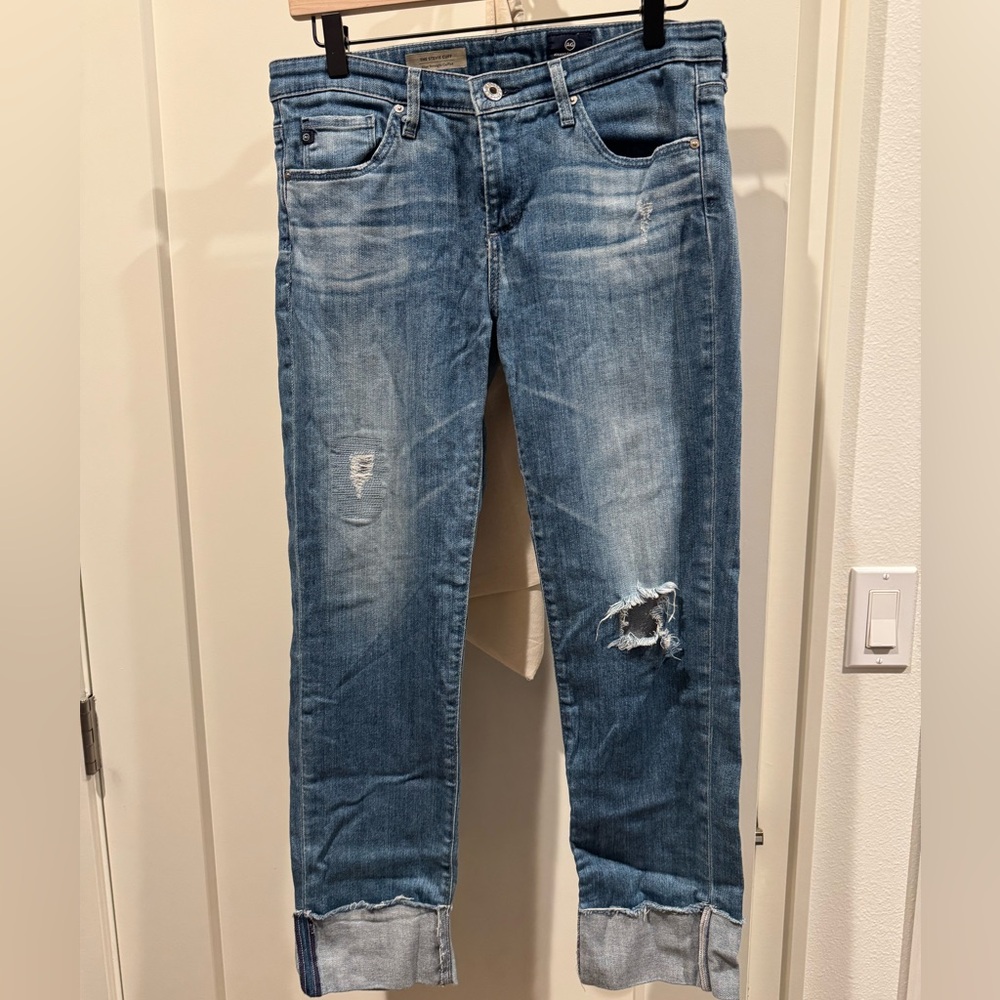 AG THE STEVIE CUFF - slim straight cuffed
